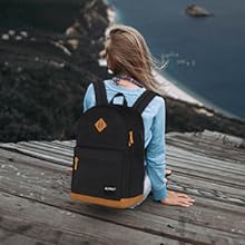 Large Carry-on Travel Laptop Backpack with USB Charging Port