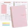 Undated Weekly Planner A5 Weekly Goals Spiral Binding Notebook - Image 3